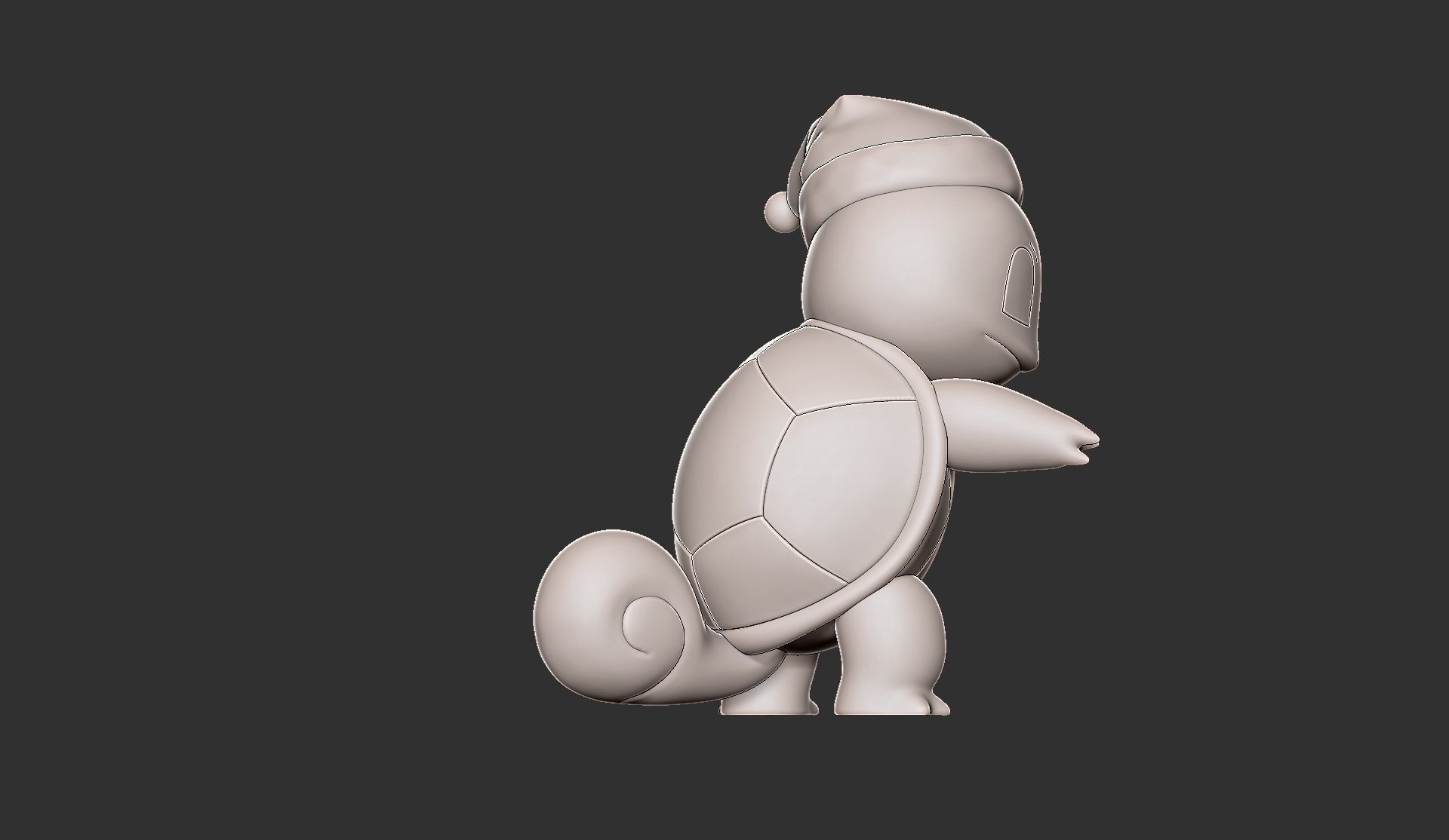 pokemon squirtle christmas 3D print model_8