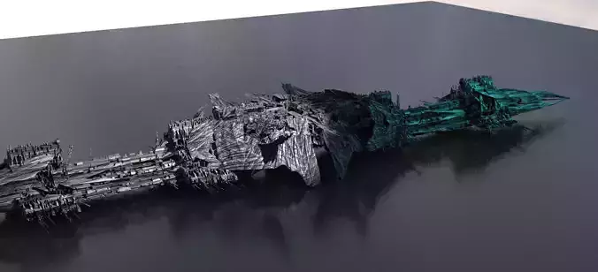 Pacific Ocean Spear Ship base 3D model