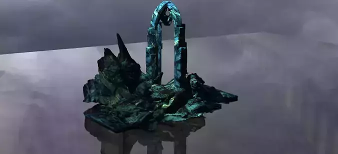 Blue stone Cliffs tower 