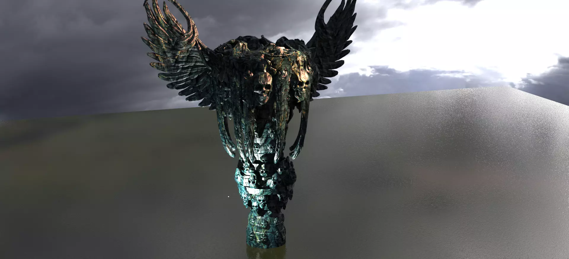 Scull arbiter floating island  3D model_0