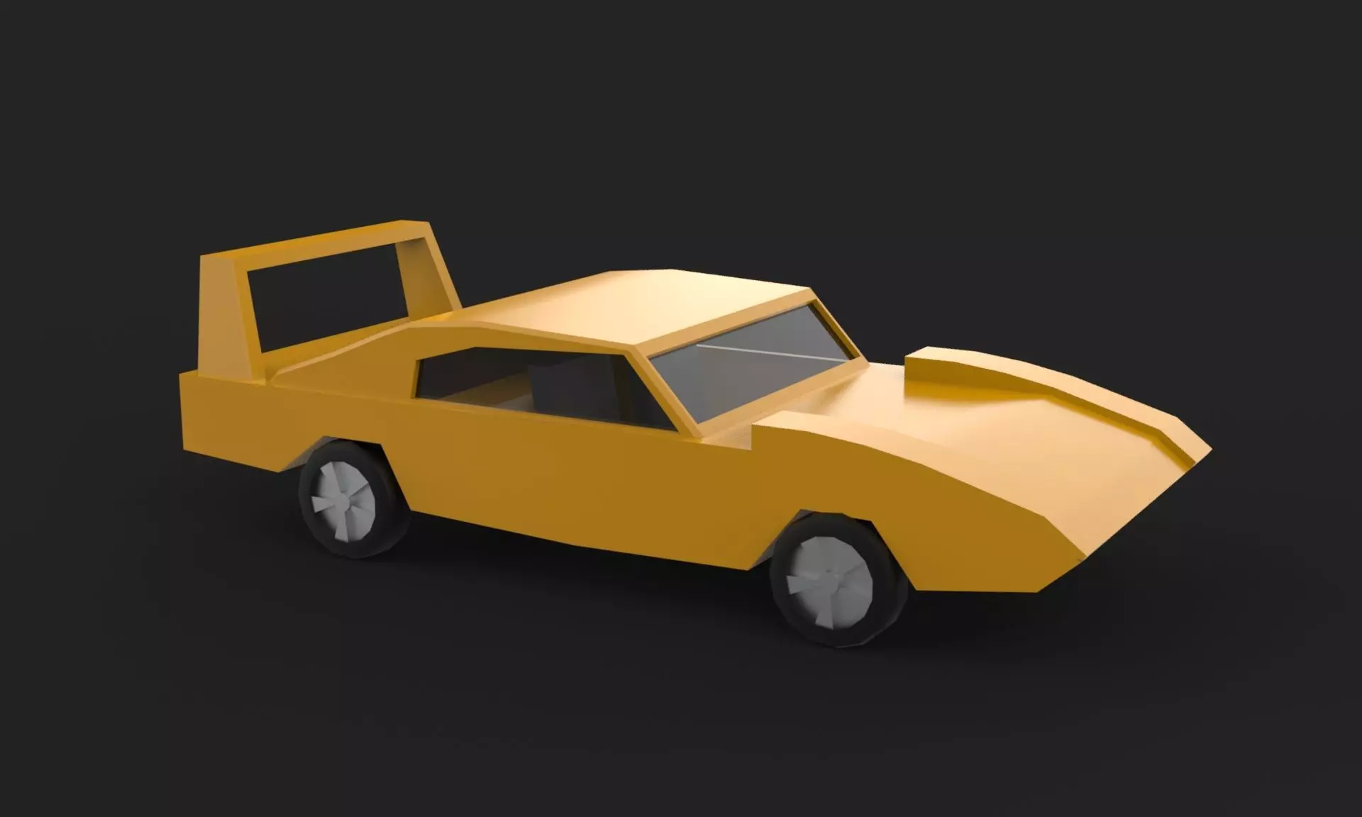 Dodge Low-poly 3D model_0