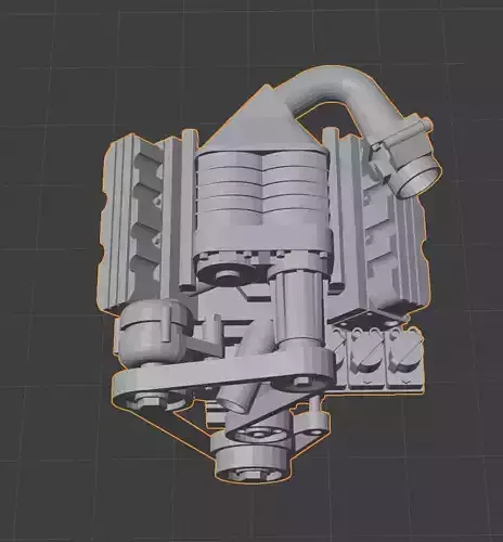 L67 Style Supercarged V6 Engine 3D print model