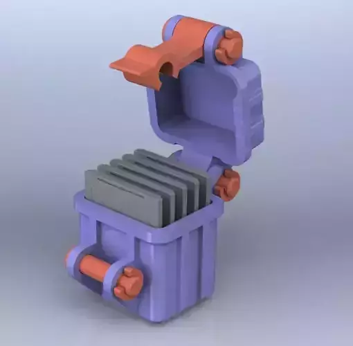 Caja almacen de memoria SD Card 3D print model