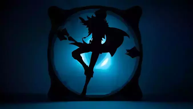 Genshin Impact Kaeya PC fan cover  3D print model