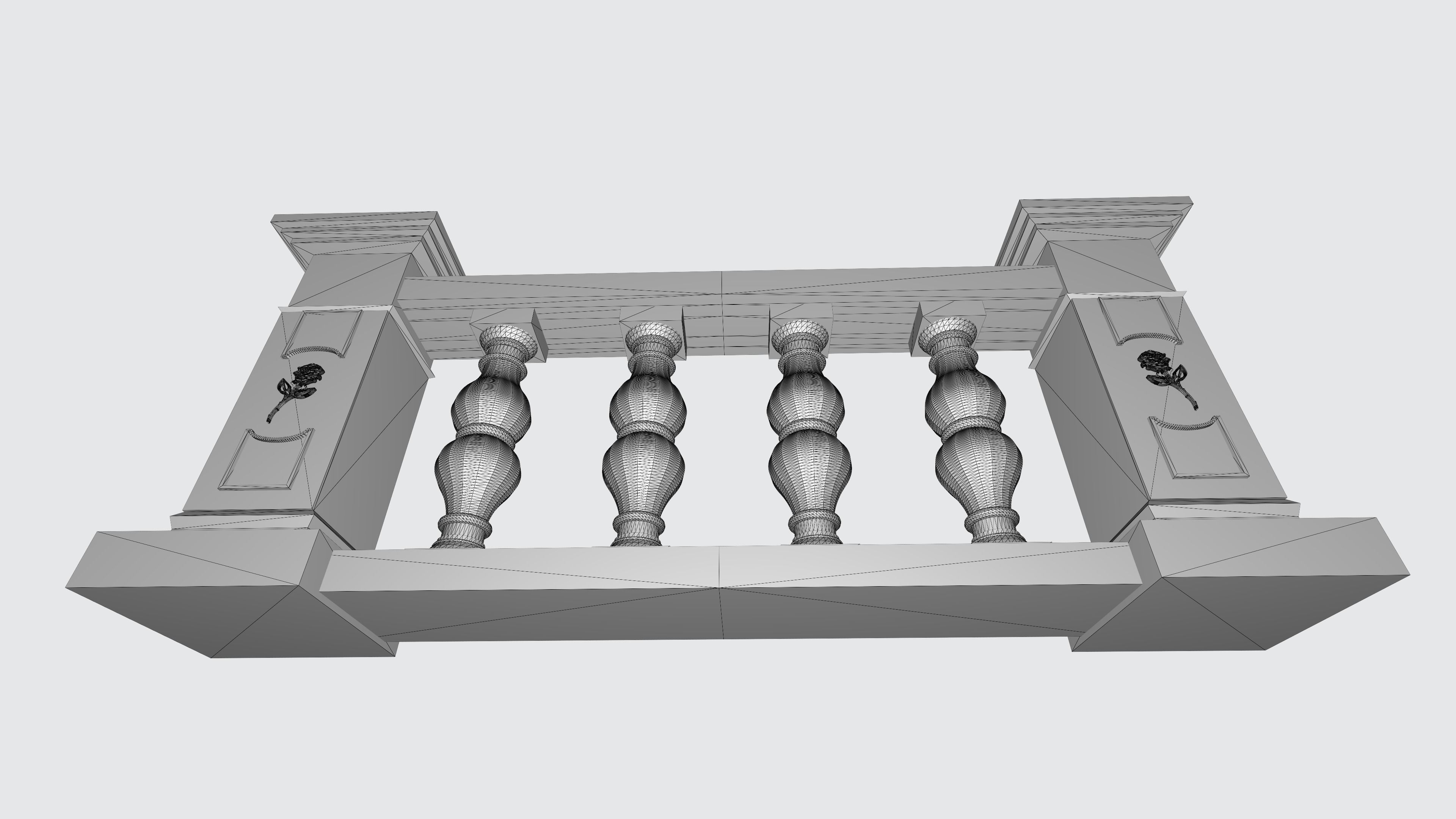 Balustrade V3 3D print model_9