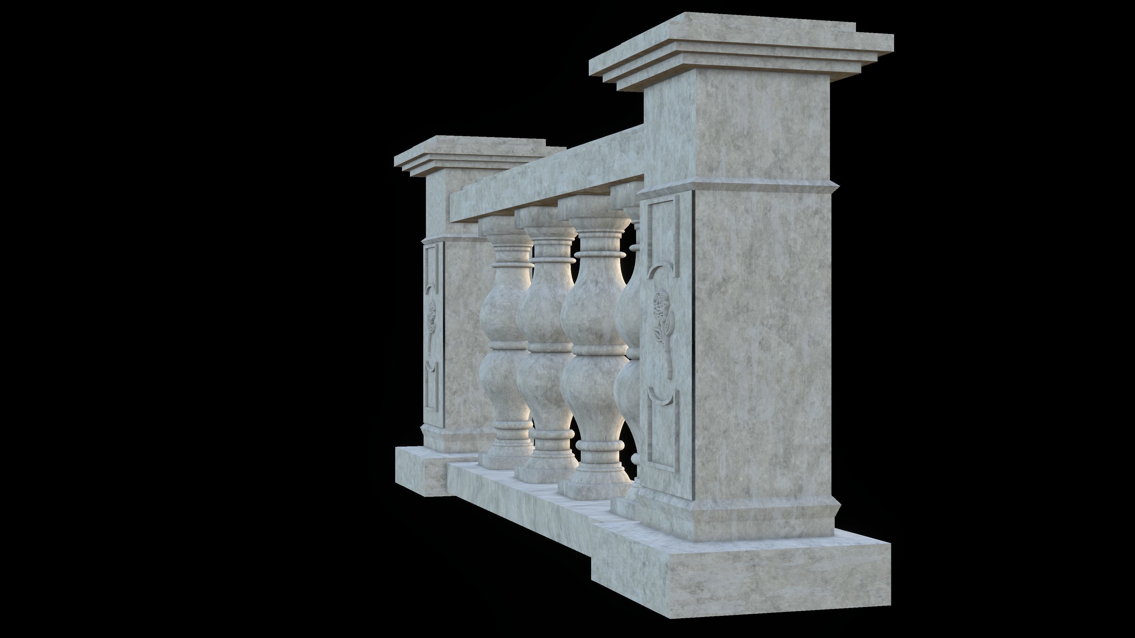 Balustrade V3 3D print model_4