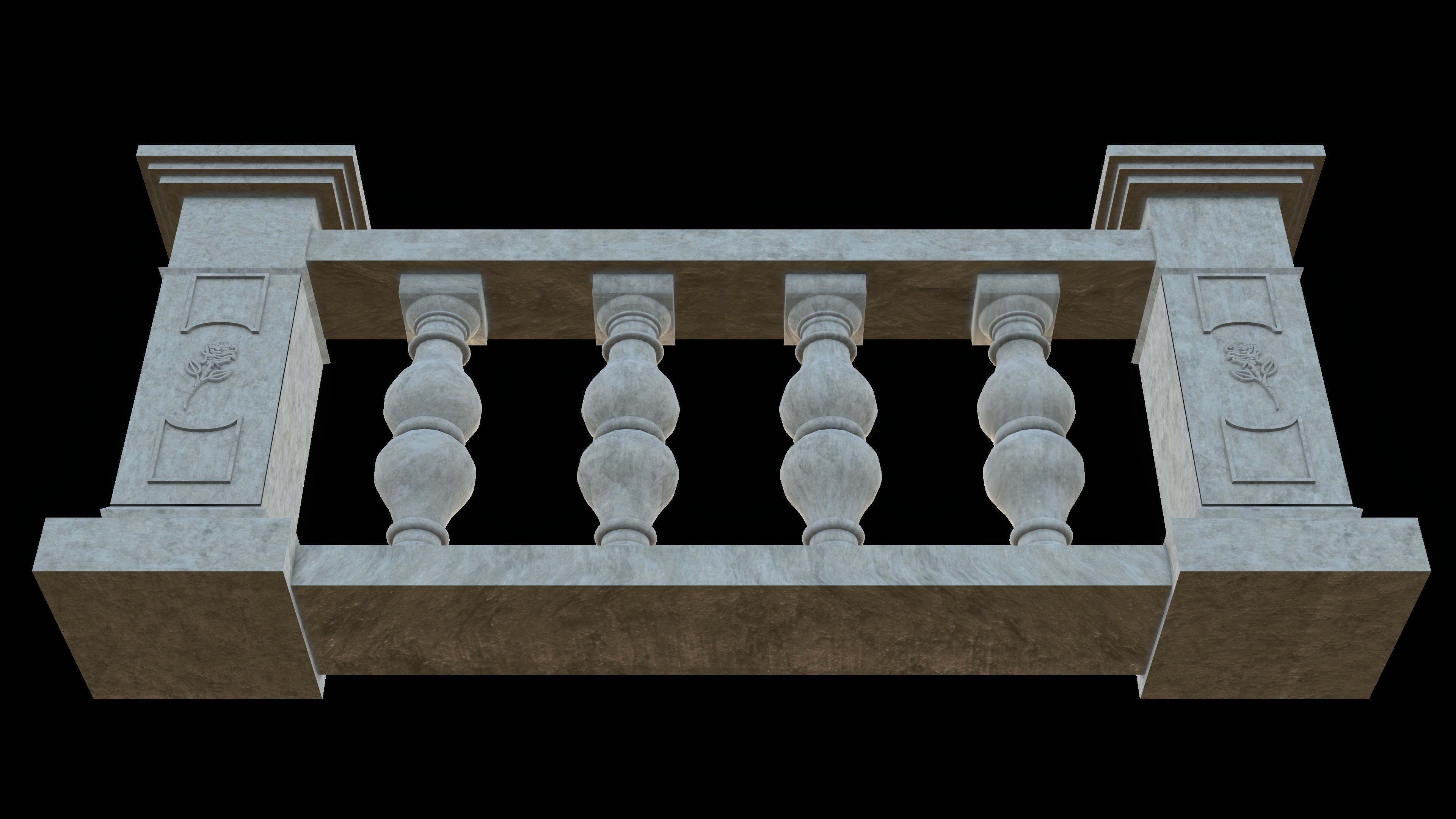 Balustrade V3 3D print model_2