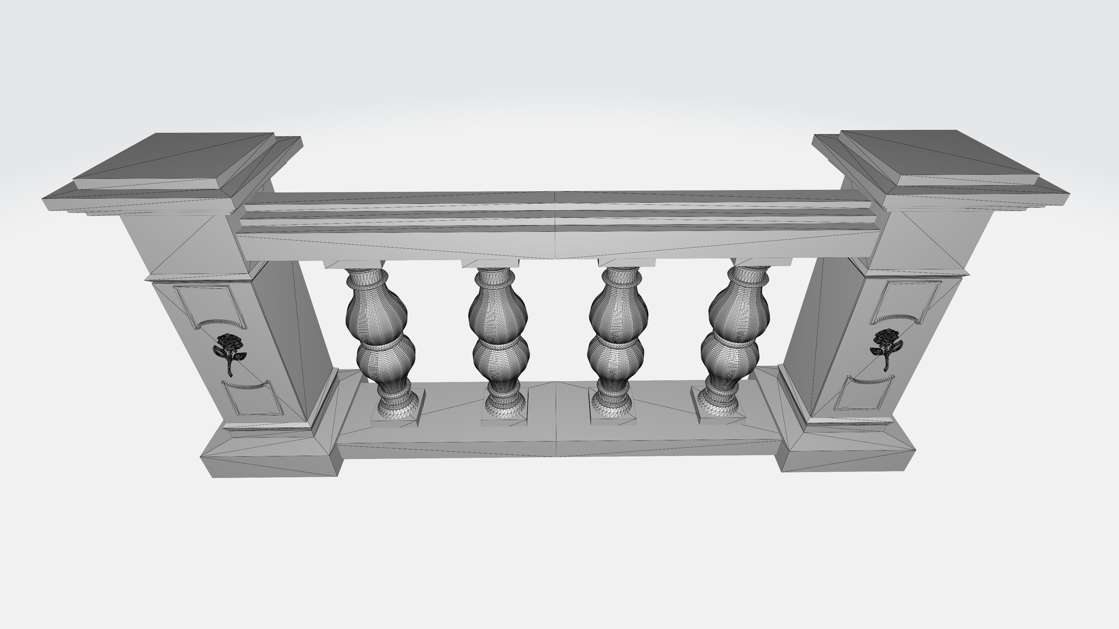 Balustrade V3 3D print model_8