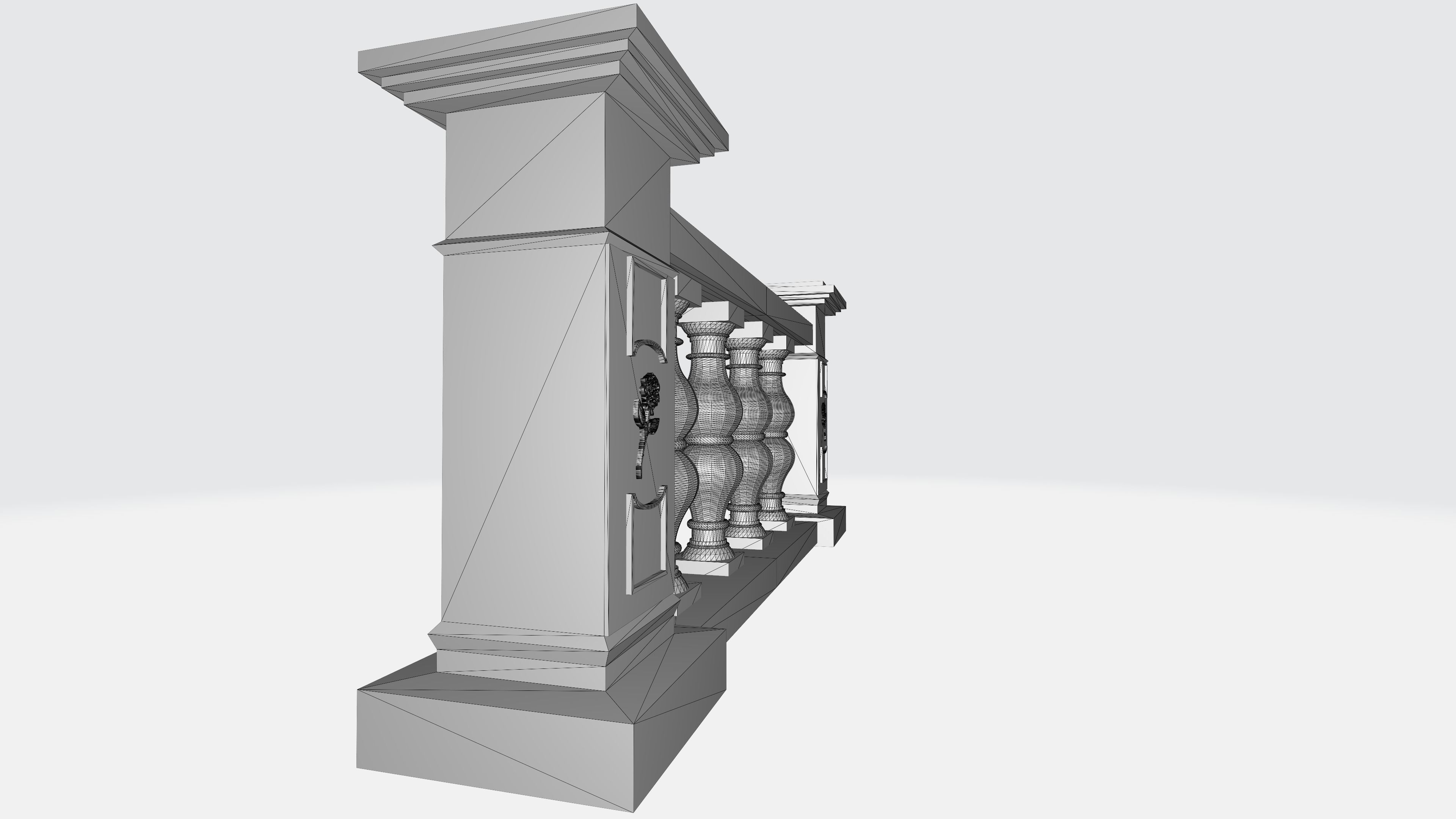 Balustrade V3 3D print model_7