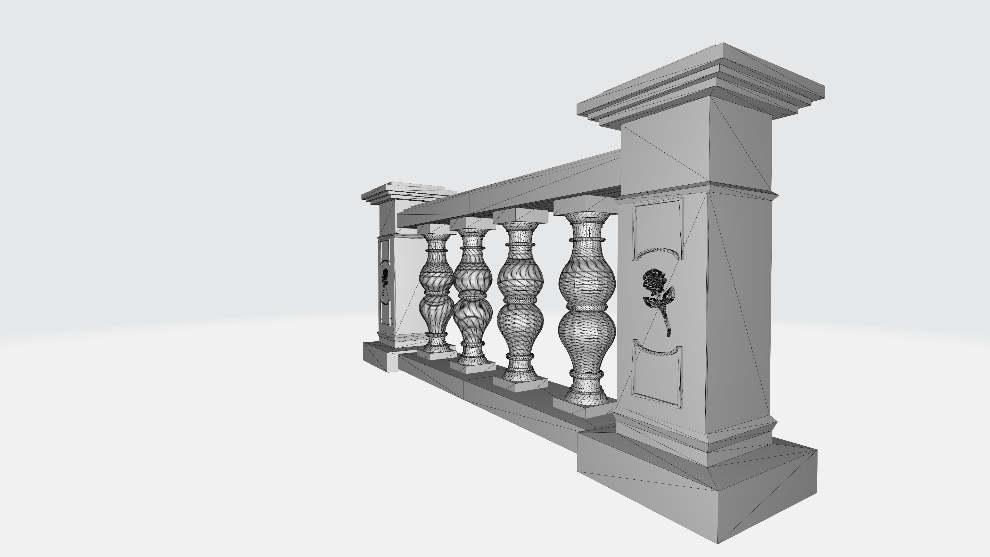 Balustrade V3 3D print model_6