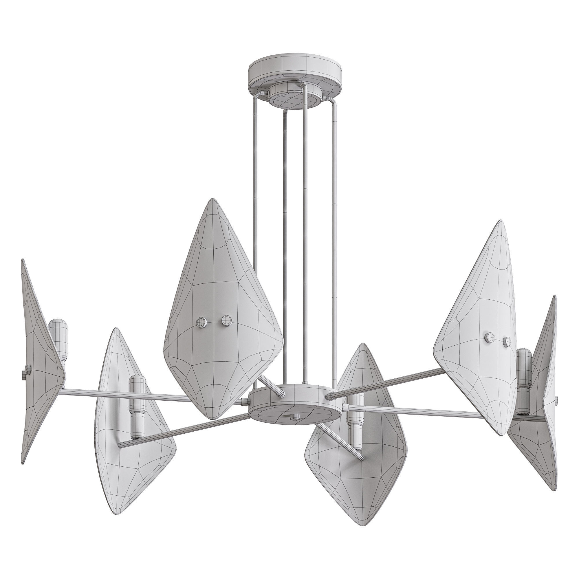 Lily Chandelier  3D model_2