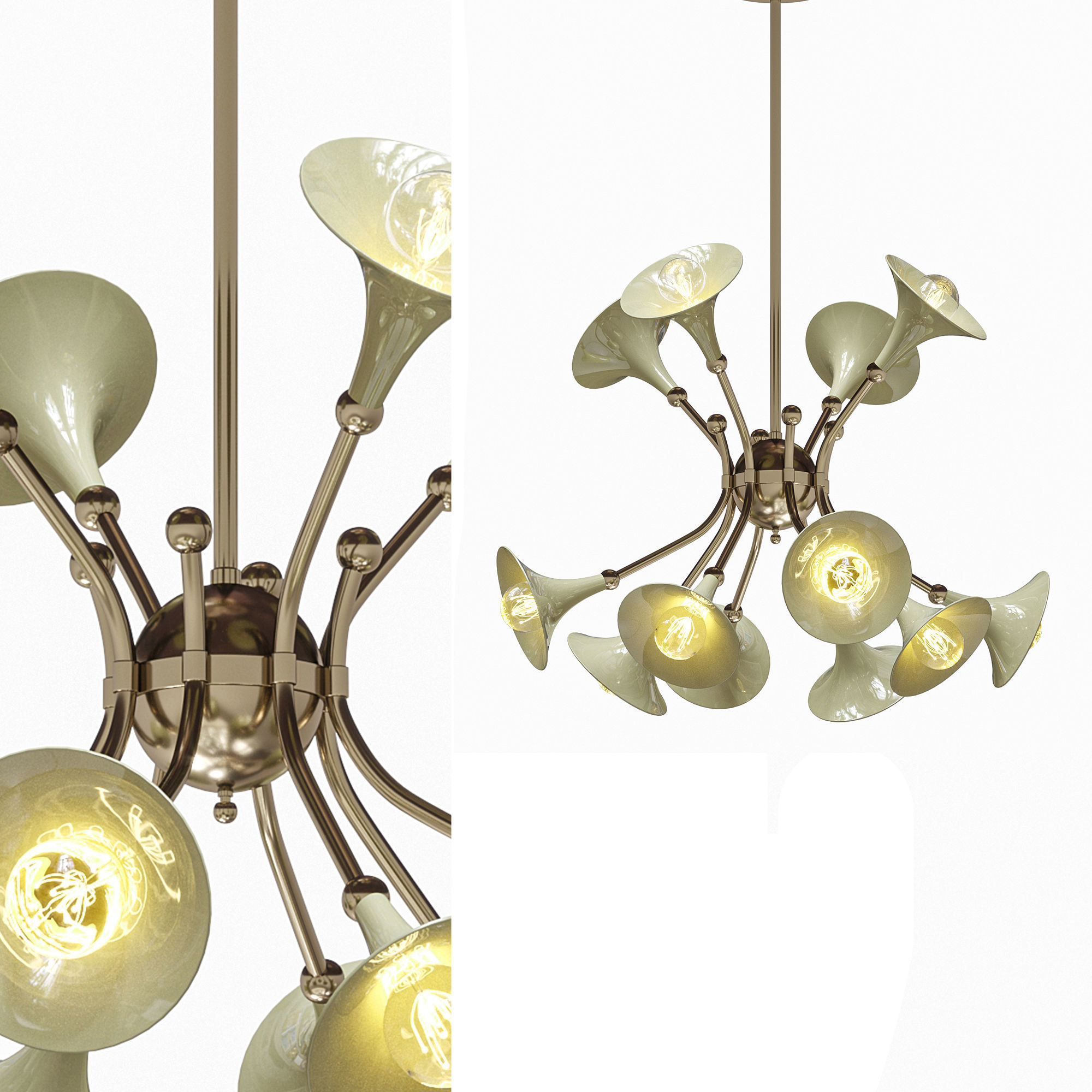 Montreal Suspension lamp  3D model_1