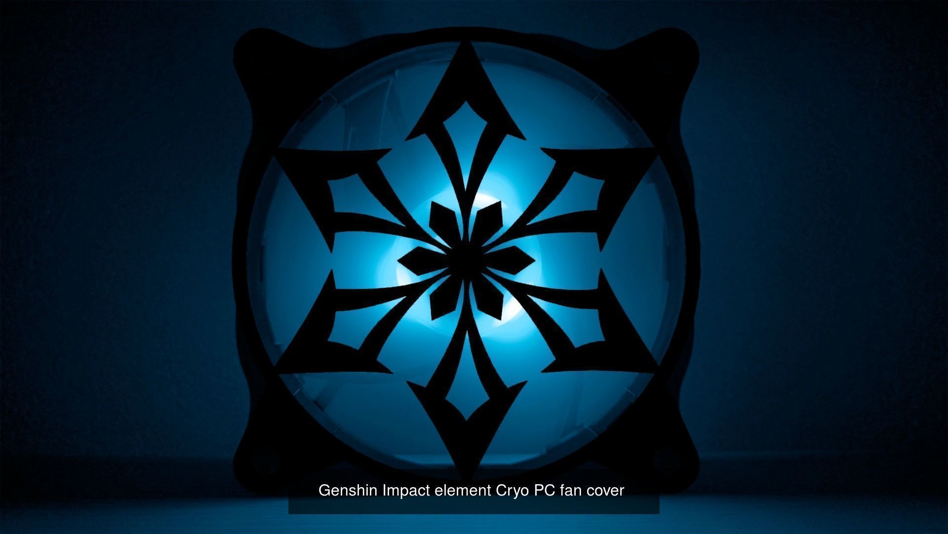 Genshin Impact Characters Cryo PC fan cover 3D Model Collection_5