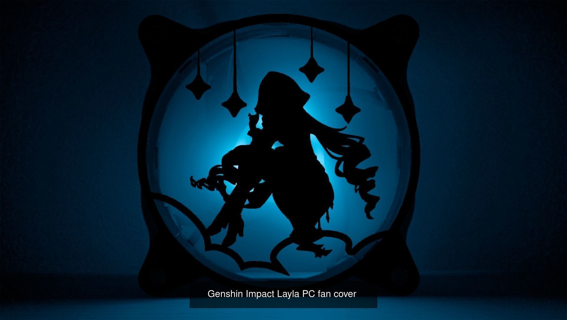 Genshin Impact Characters Cryo PC fan cover 3D Model Collection_4