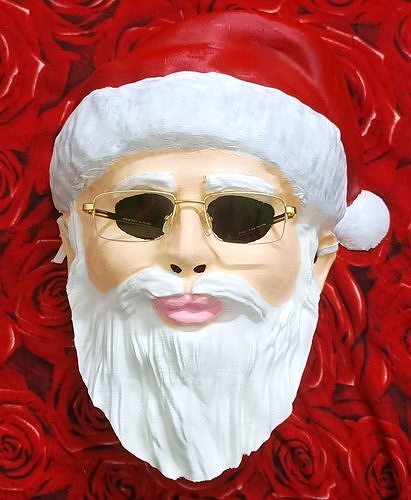 Santa Christmas mask 3D print model