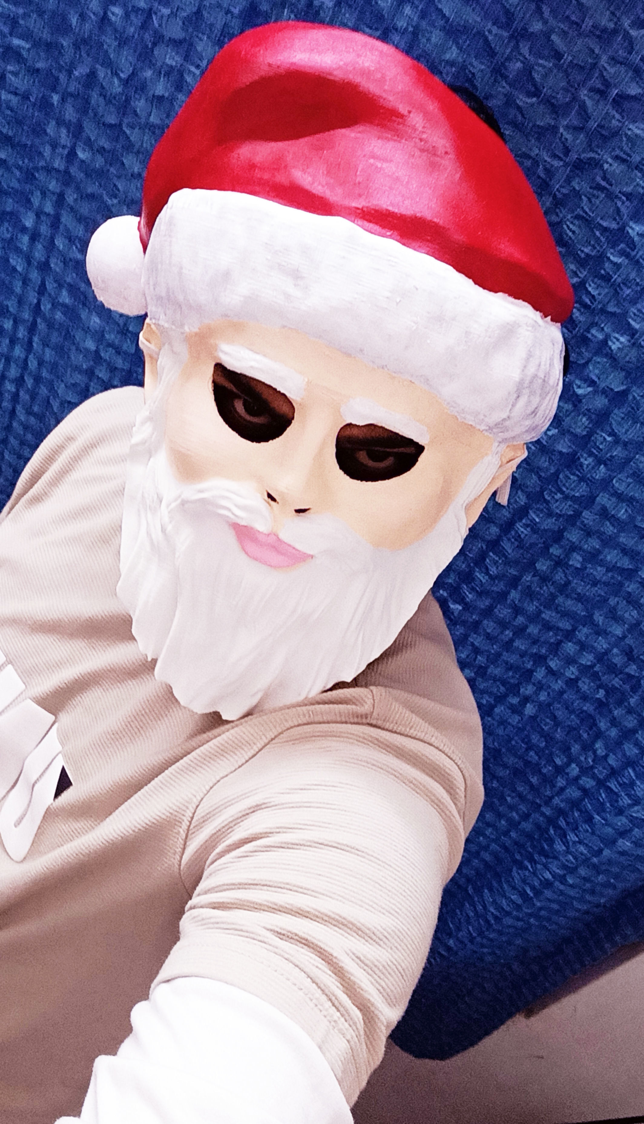 Santa Christmas mask 3D print model_4