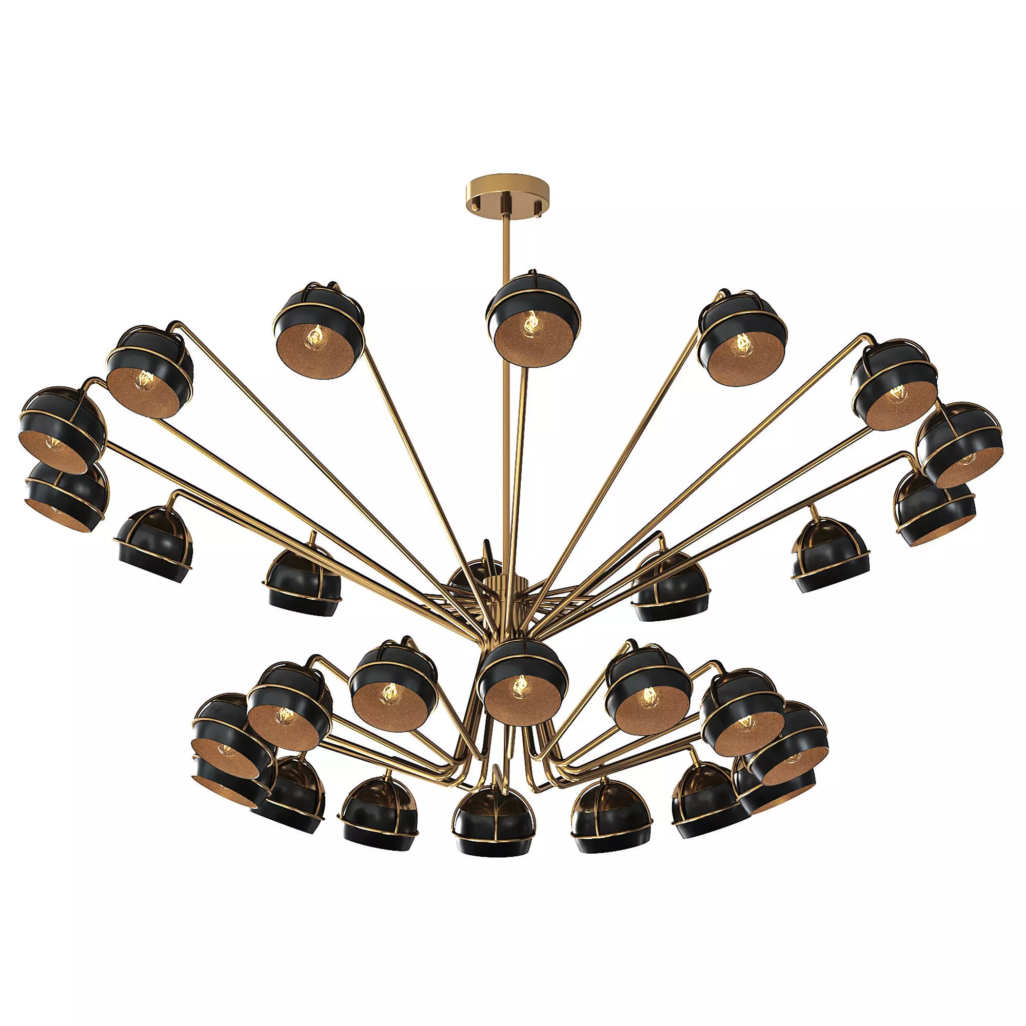 Black Widow Chandeliers 3D model_0