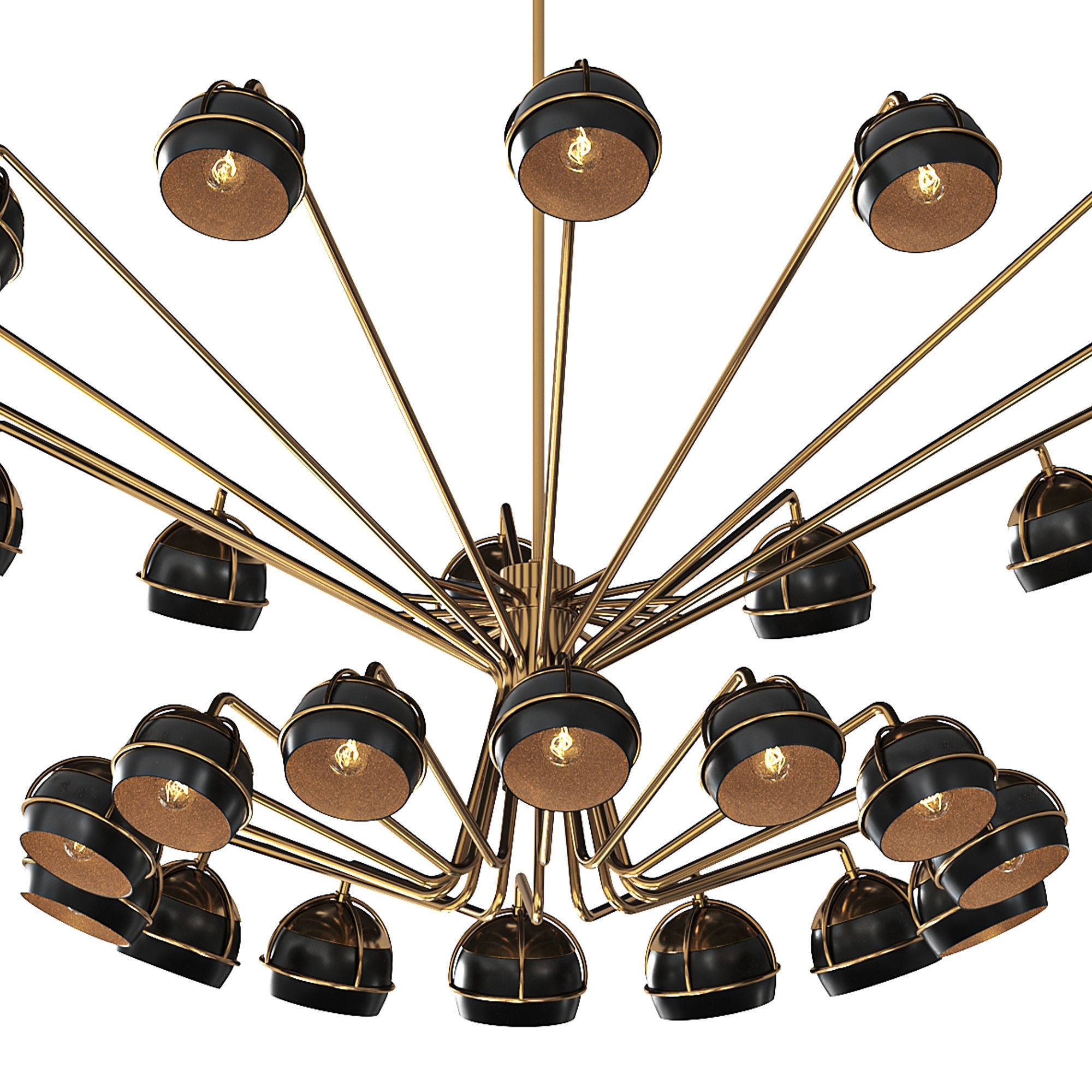 Black Widow Chandeliers 3D model_1