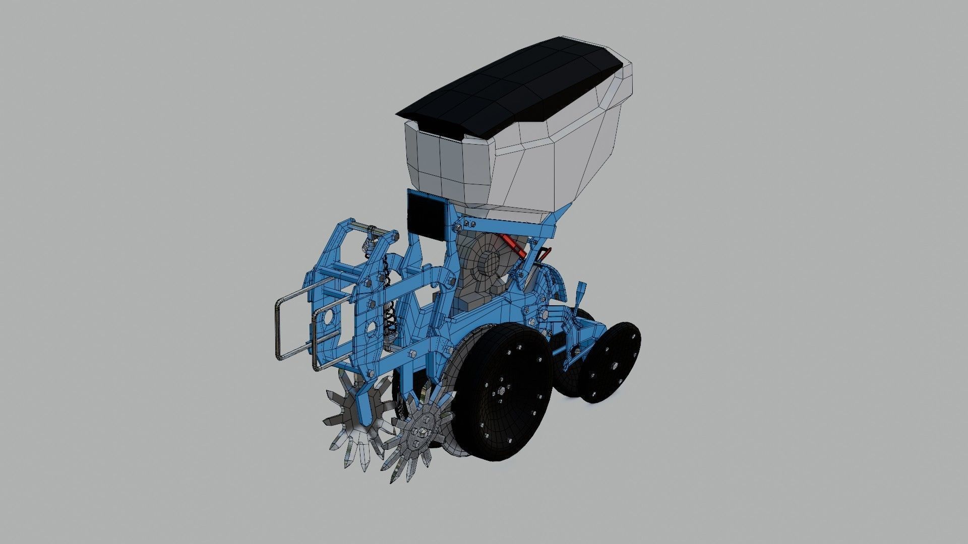 Seed Planter Low-poly 3D model_28