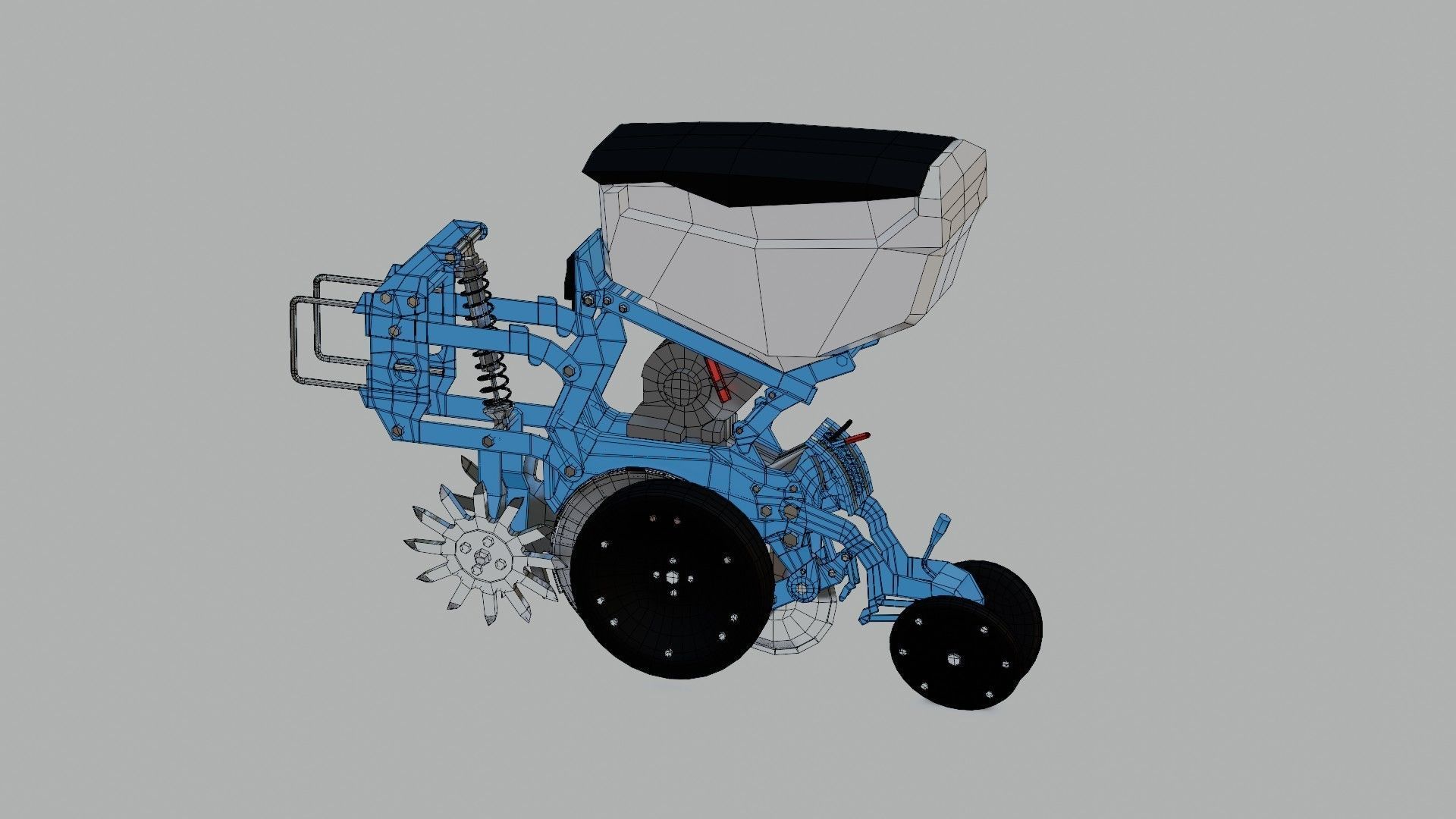 Seed Planter Low-poly 3D model_30