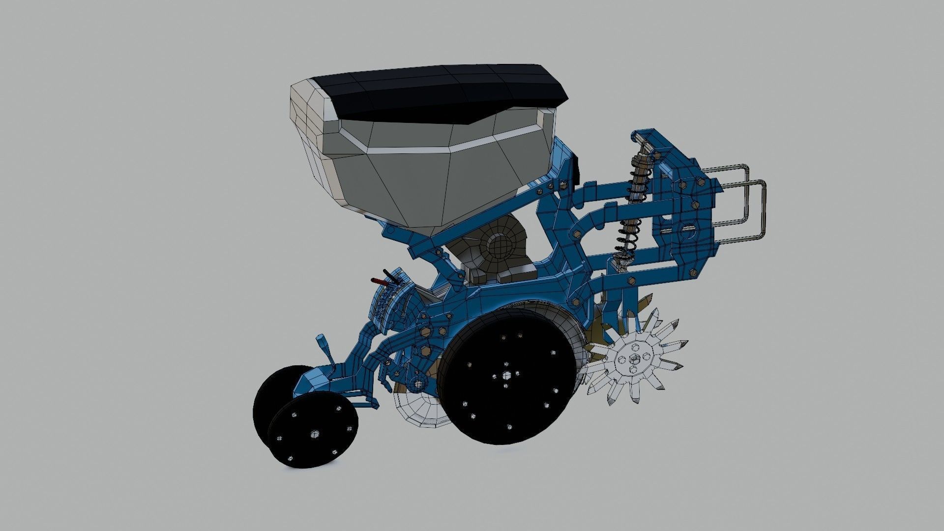 Seed Planter Low-poly 3D model_24