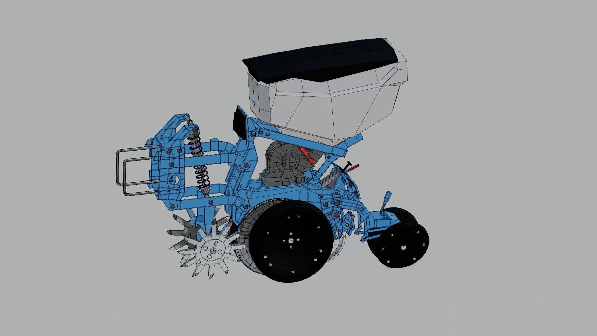 Seed Planter Low-poly 3D model_29