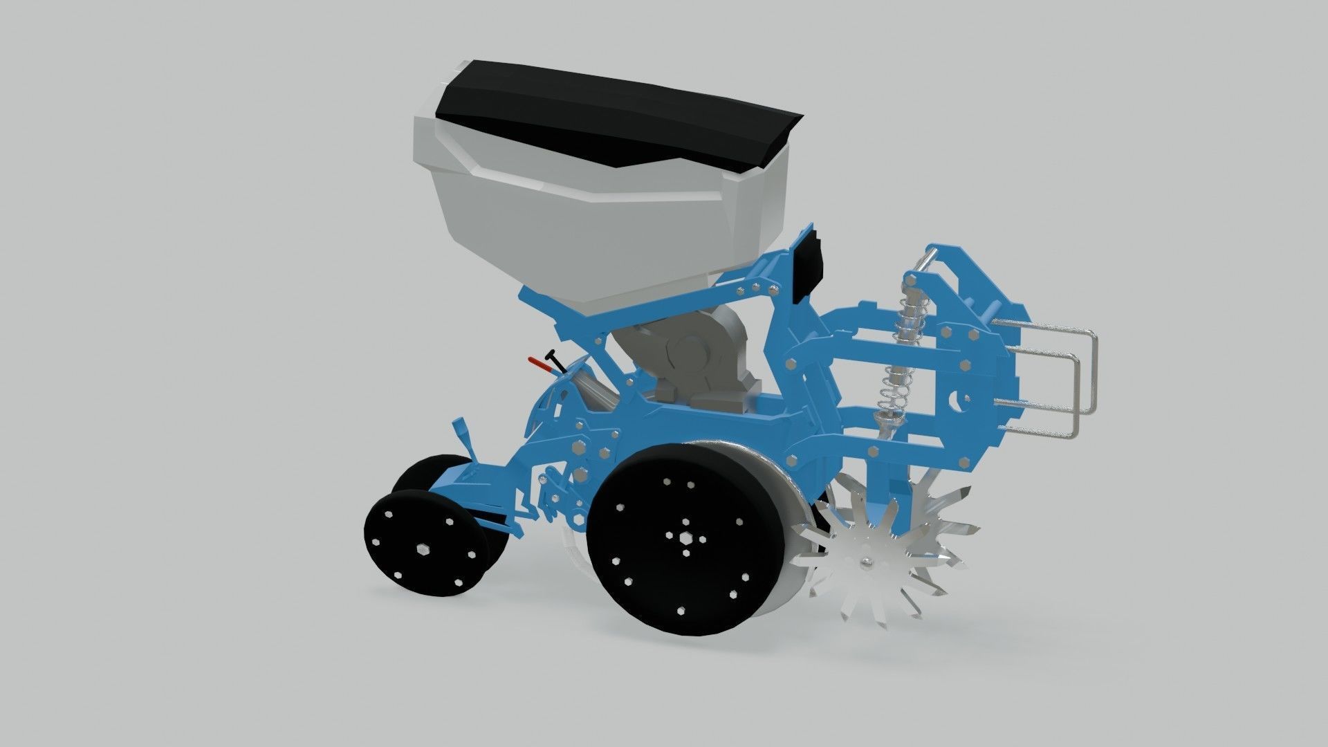 Seed Planter Low-poly 3D model_15