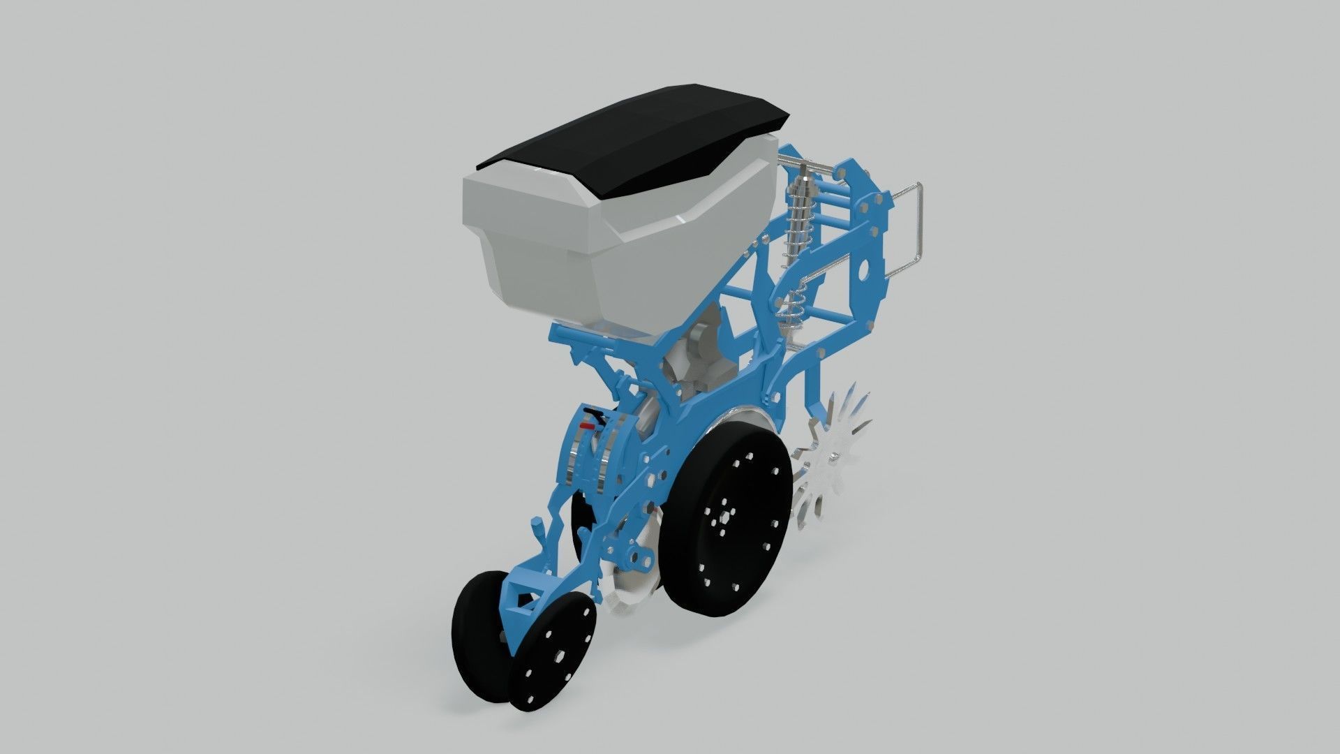 Seed Planter Low-poly 3D model_13