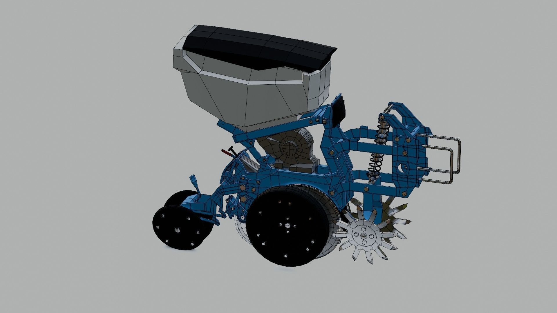 Seed Planter Low-poly 3D model_25