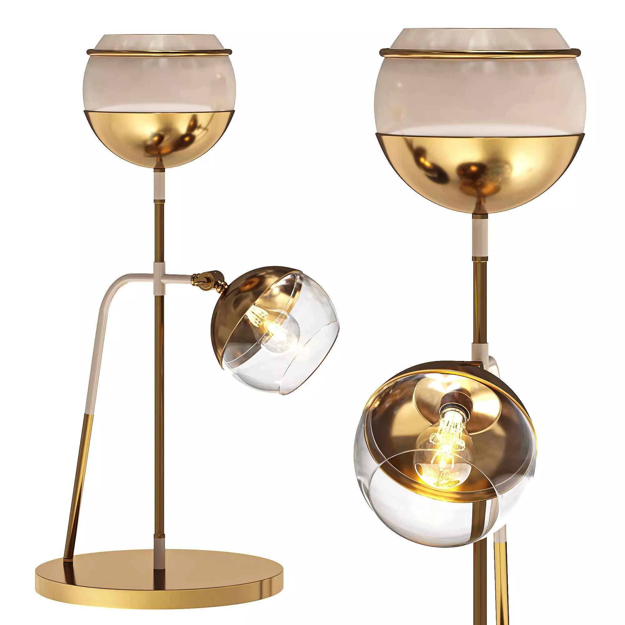 Black Widow II table lamp  3D model_0