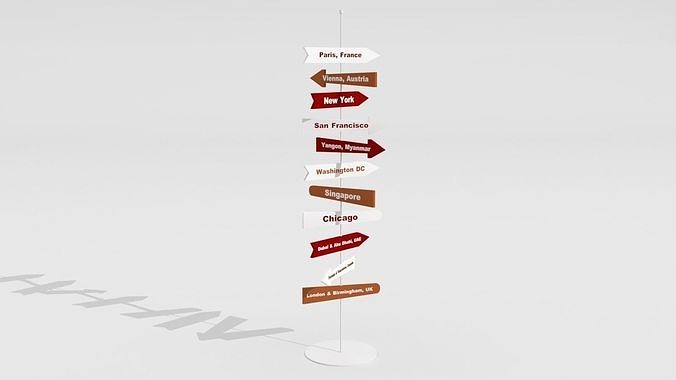 signage board 3D model