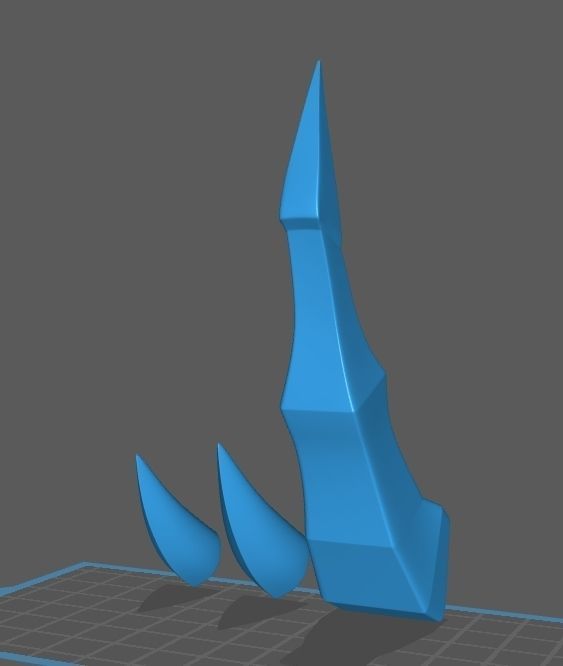 Flamebringer horn set arknights 3D print model_2