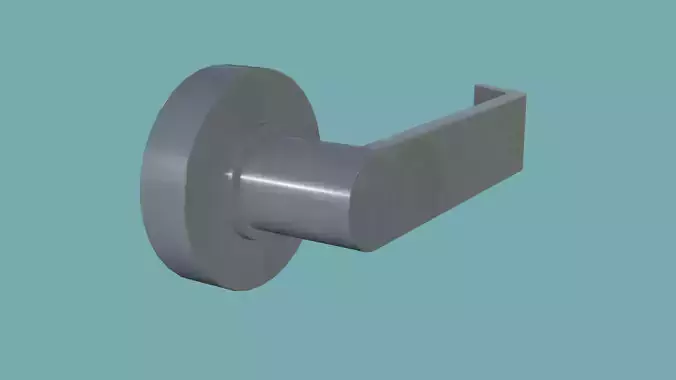 Door Handle Knob Low-Poly PBR