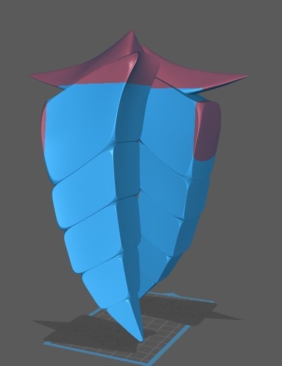 W horns arknights  3D print model_1