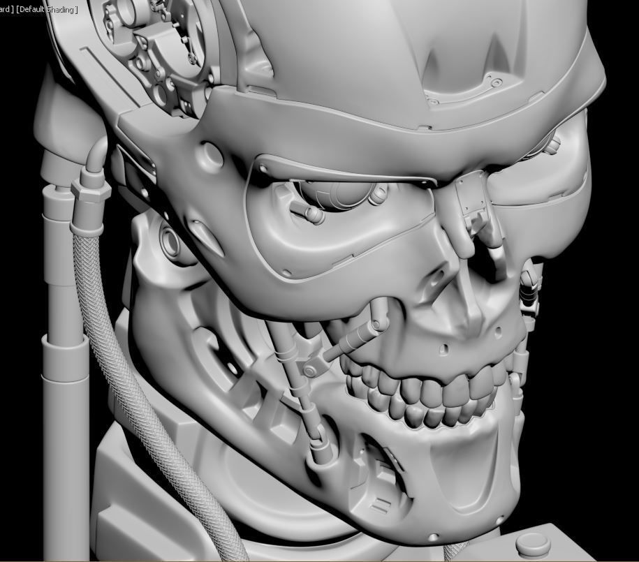 T-800 Skull Terminator 2 Judgment Day V2 Replica 3D print model_31