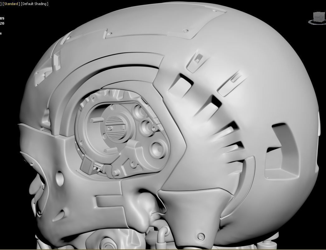 T-800 Skull Terminator 2 Judgment Day V2 Replica 3D print model_34