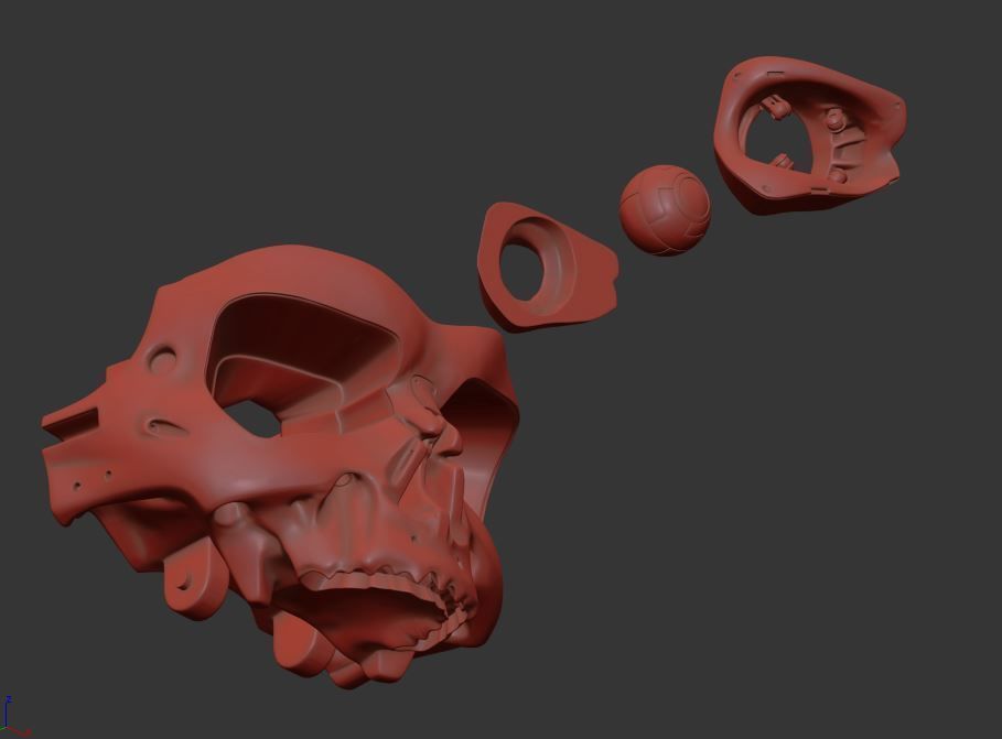 T-800 Skull Terminator 2 Judgment Day V2 Replica 3D print model_17