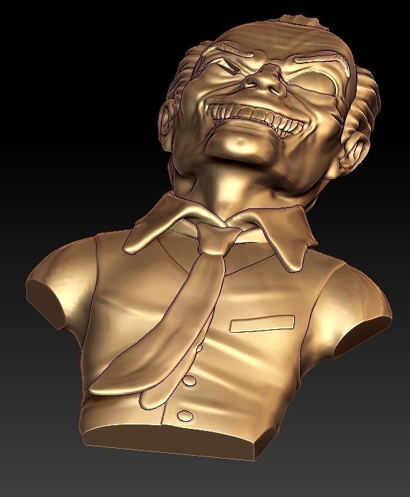Joker Portrait Pendant 3D print model_8