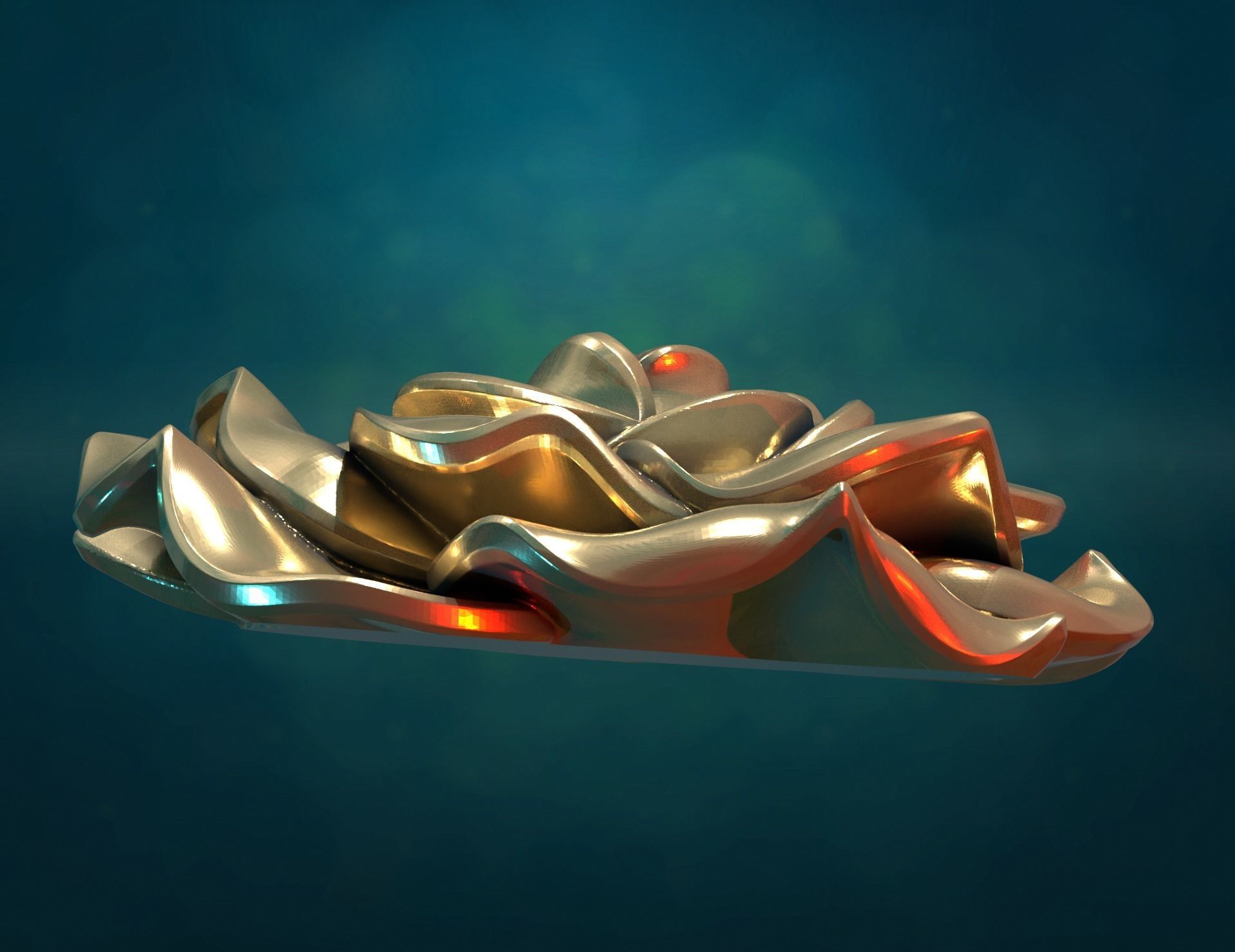 Rose flower i 3D print model_5