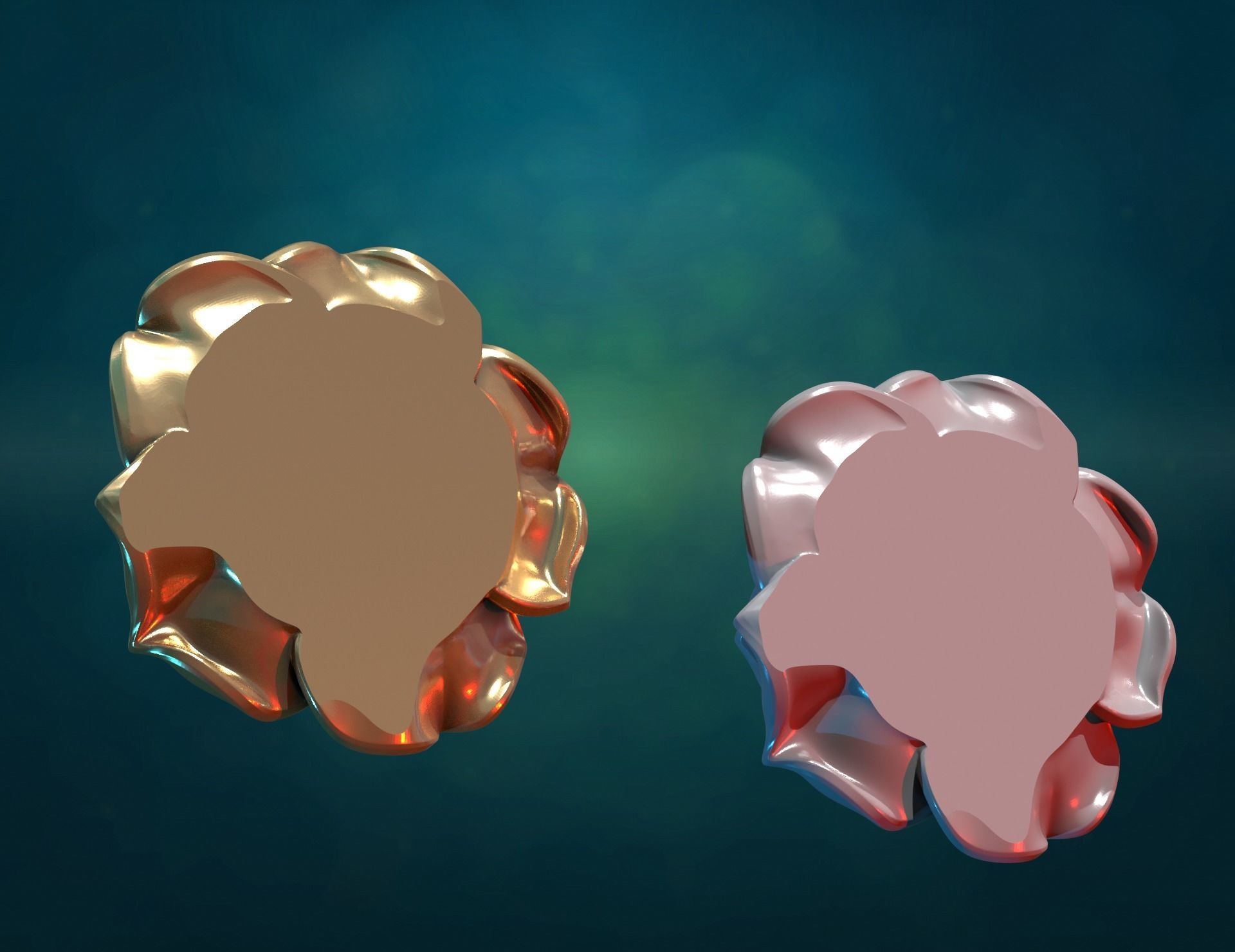 Rose flower i 3D print model_6