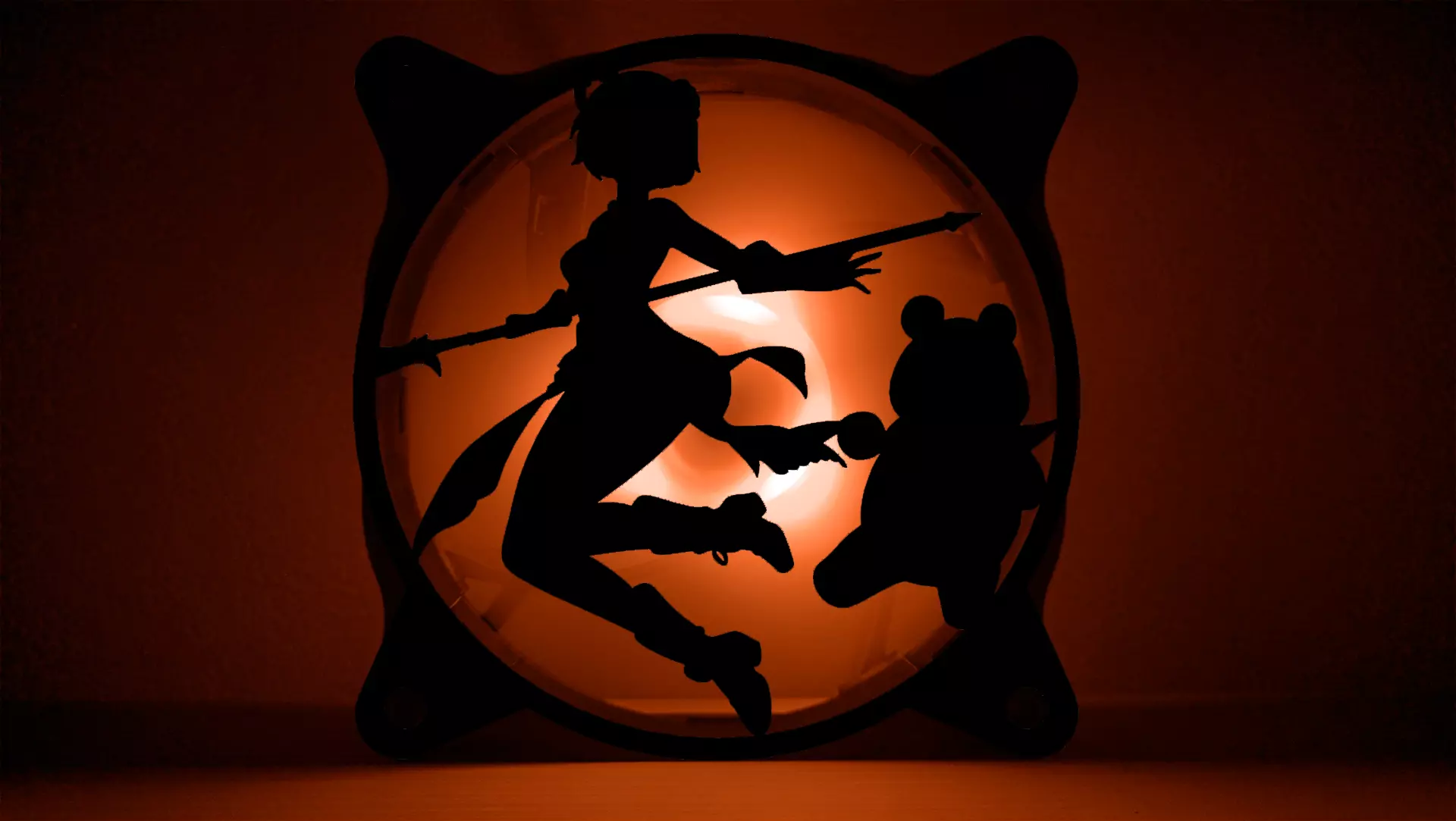 Genshin Impact Xiangling PC fan cover  3D print model_0