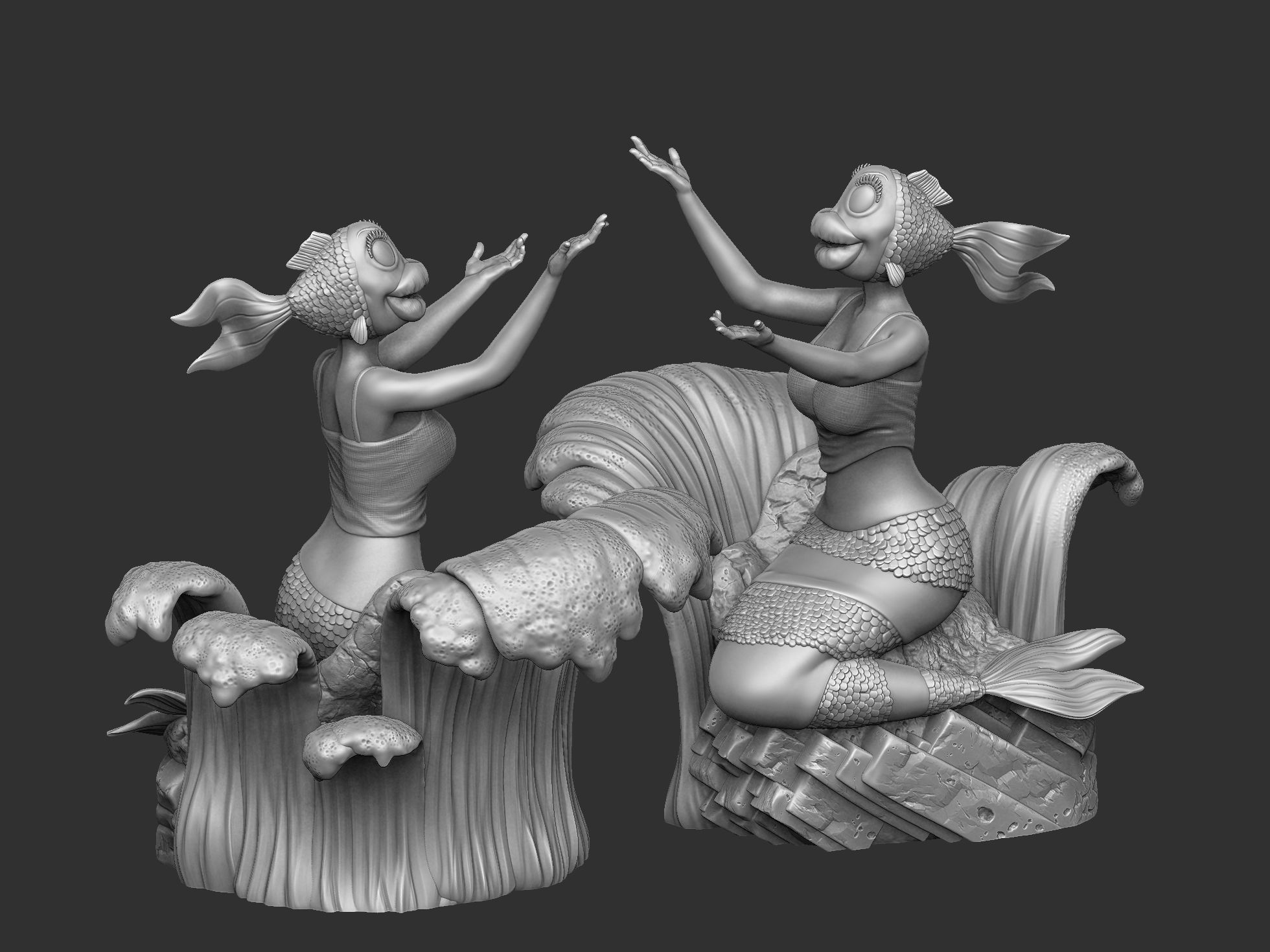 The Rusalka for 3d print STL armenfilm1983 3D print model_16