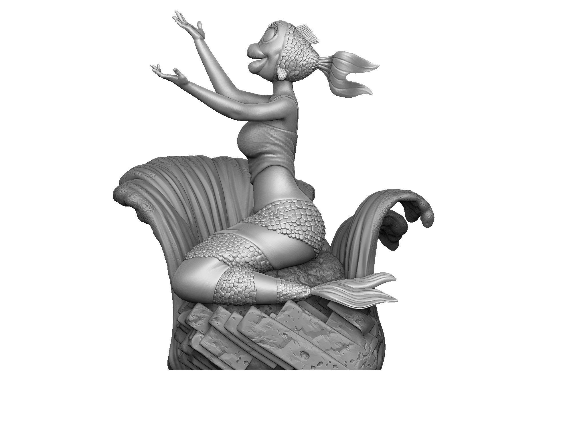 The Rusalka for 3d print STL armenfilm1983 3D print model_17