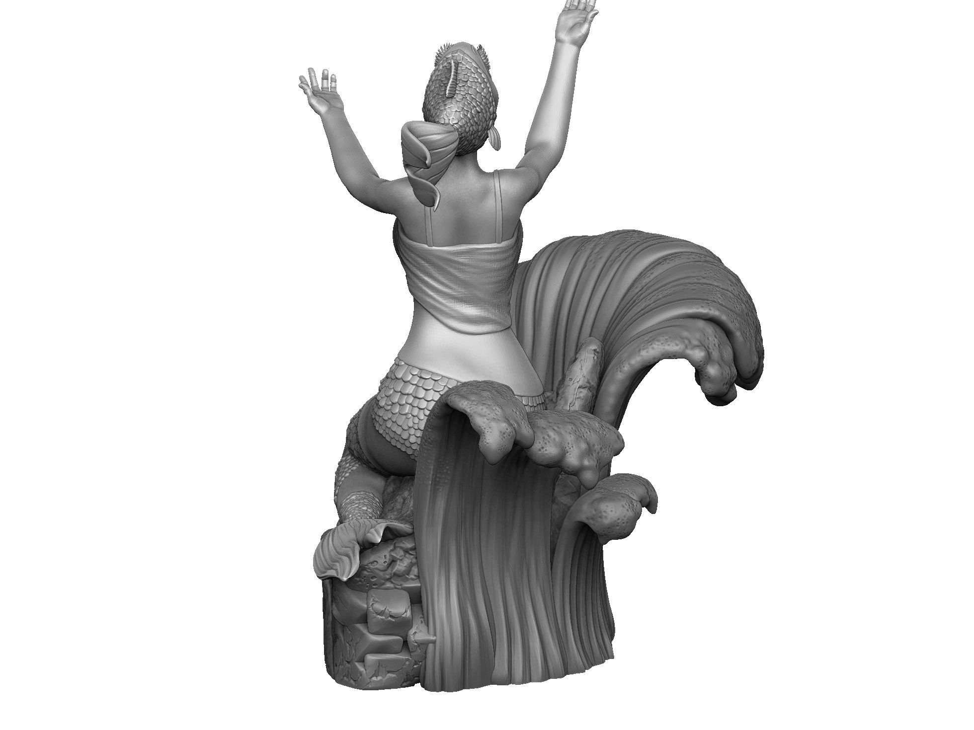 The Rusalka for 3d print STL armenfilm1983 3D print model_19