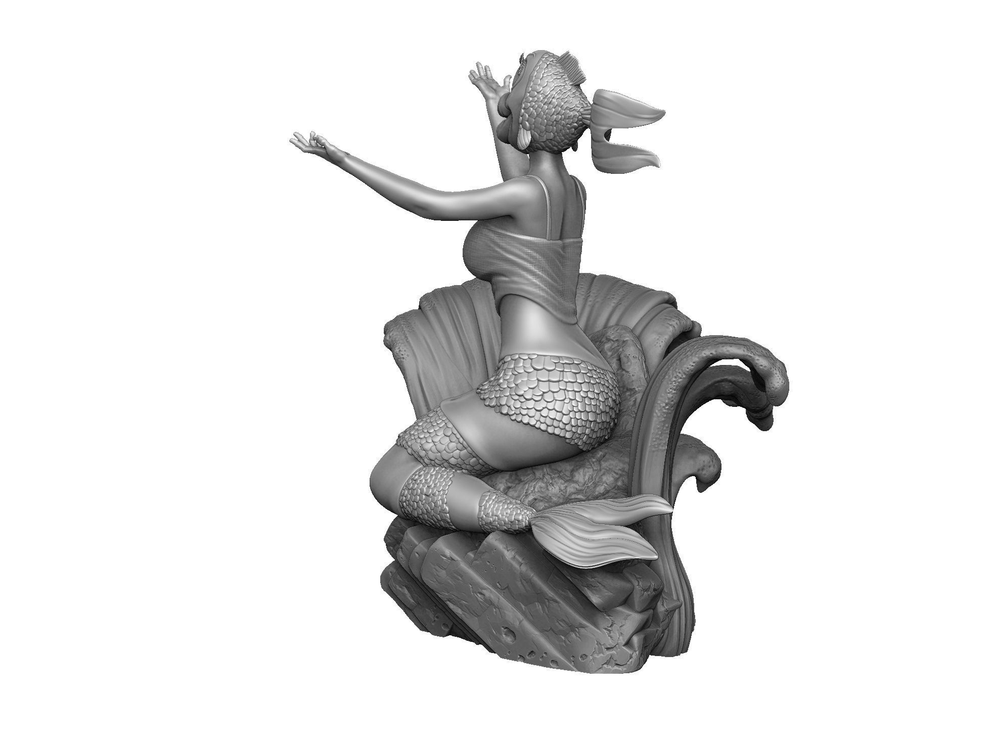 The Rusalka for 3d print STL armenfilm1983 3D print model_6
