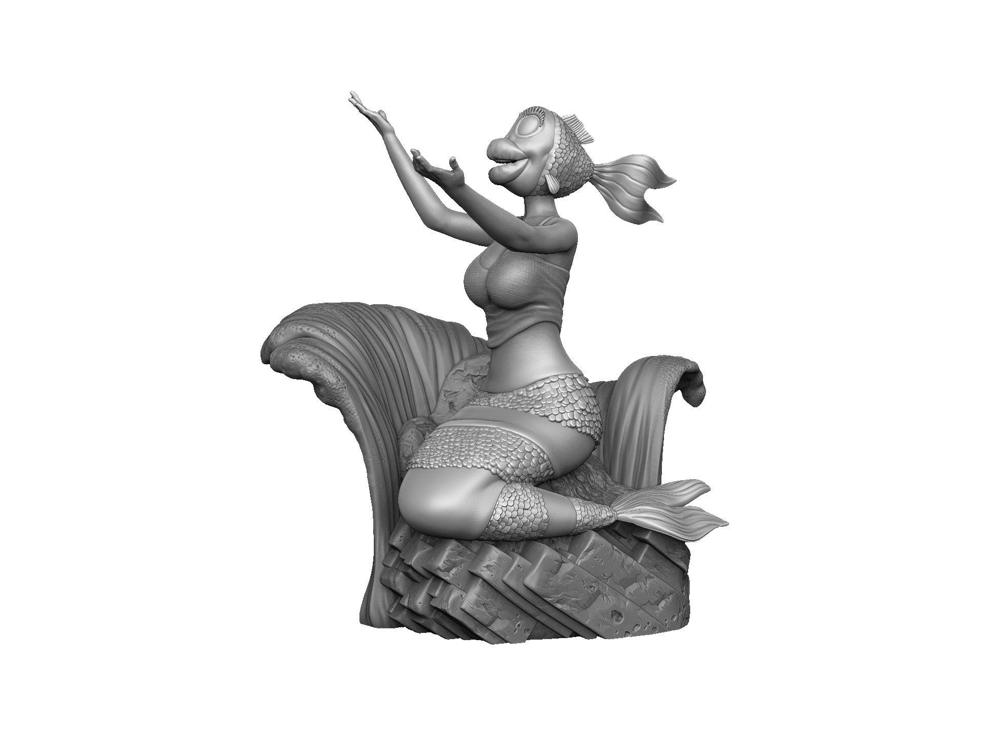 The Rusalka for 3d print STL armenfilm1983 3D print model_12