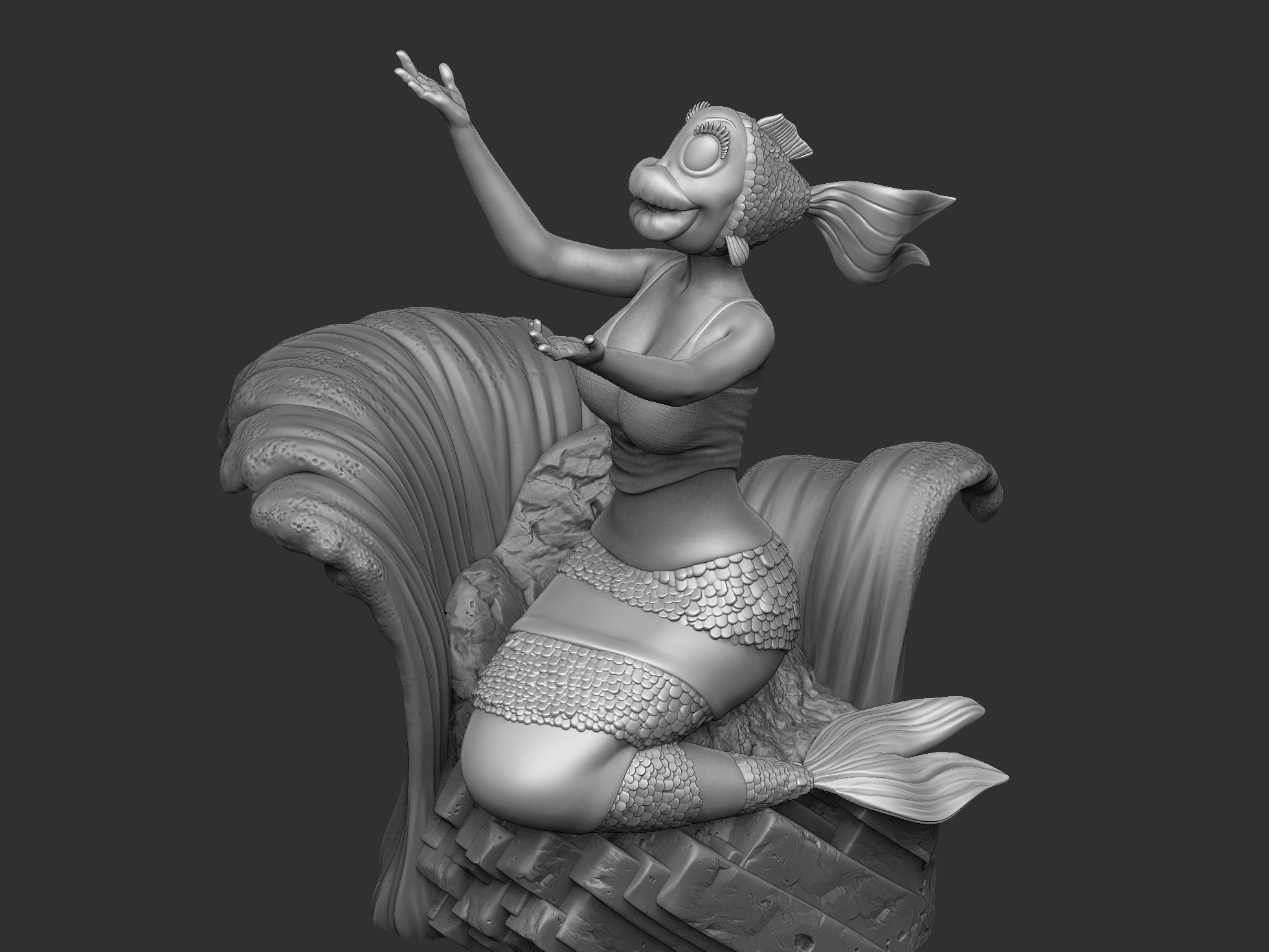 The Rusalka for 3d print STL armenfilm1983 3D print model_14