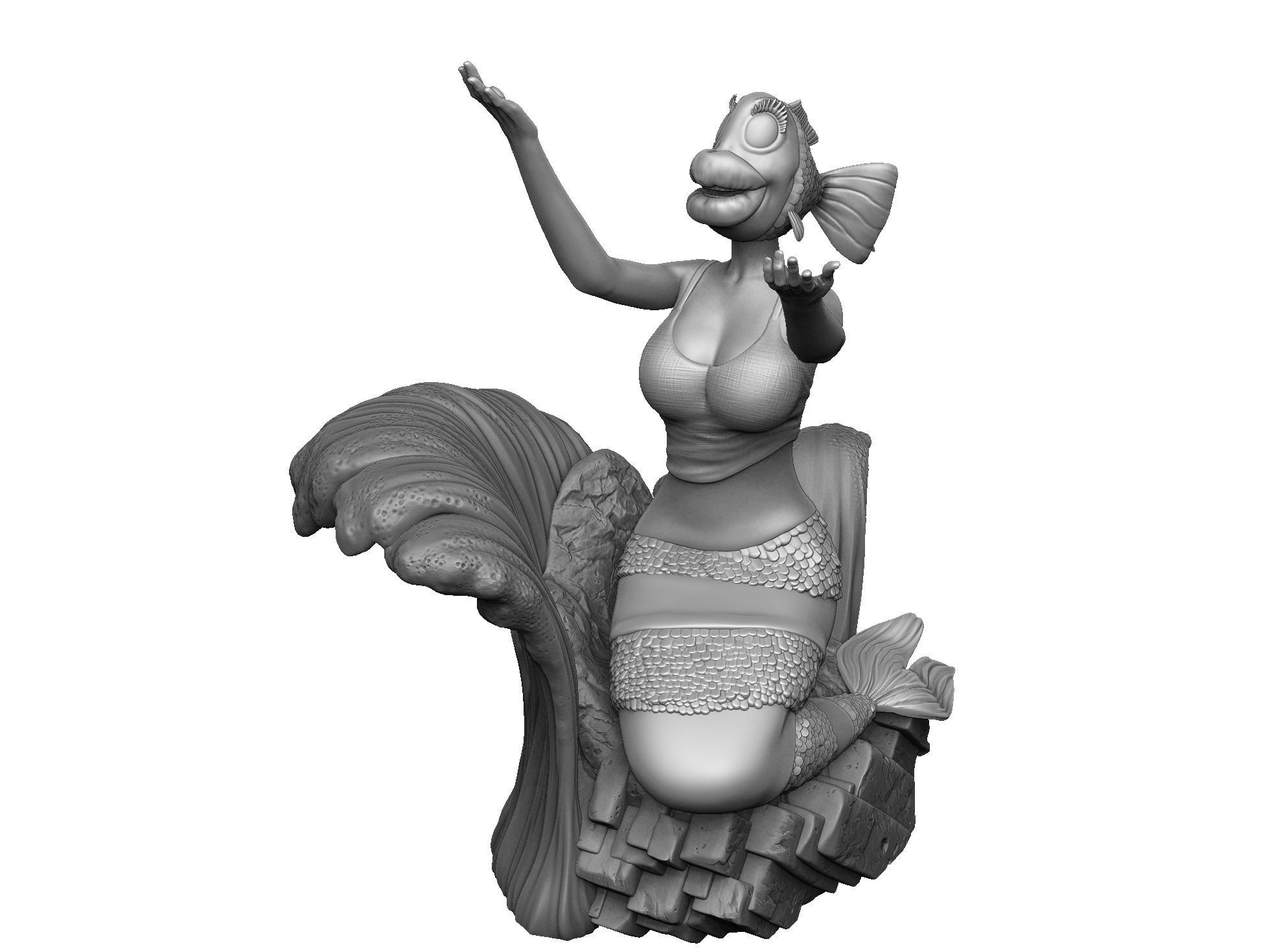 The Rusalka for 3d print STL armenfilm1983 3D print model_5