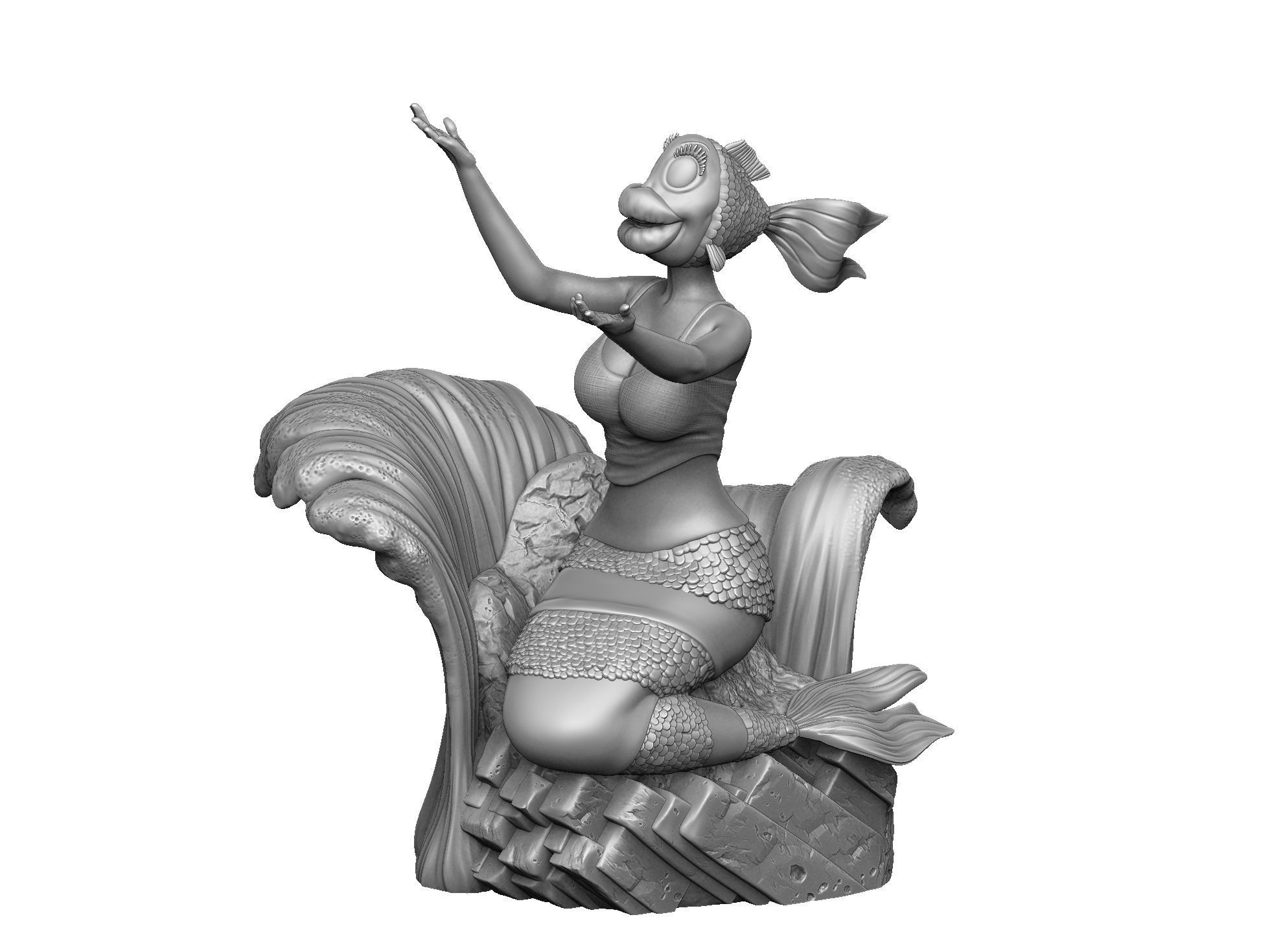 The Rusalka for 3d print STL armenfilm1983 3D print model_11