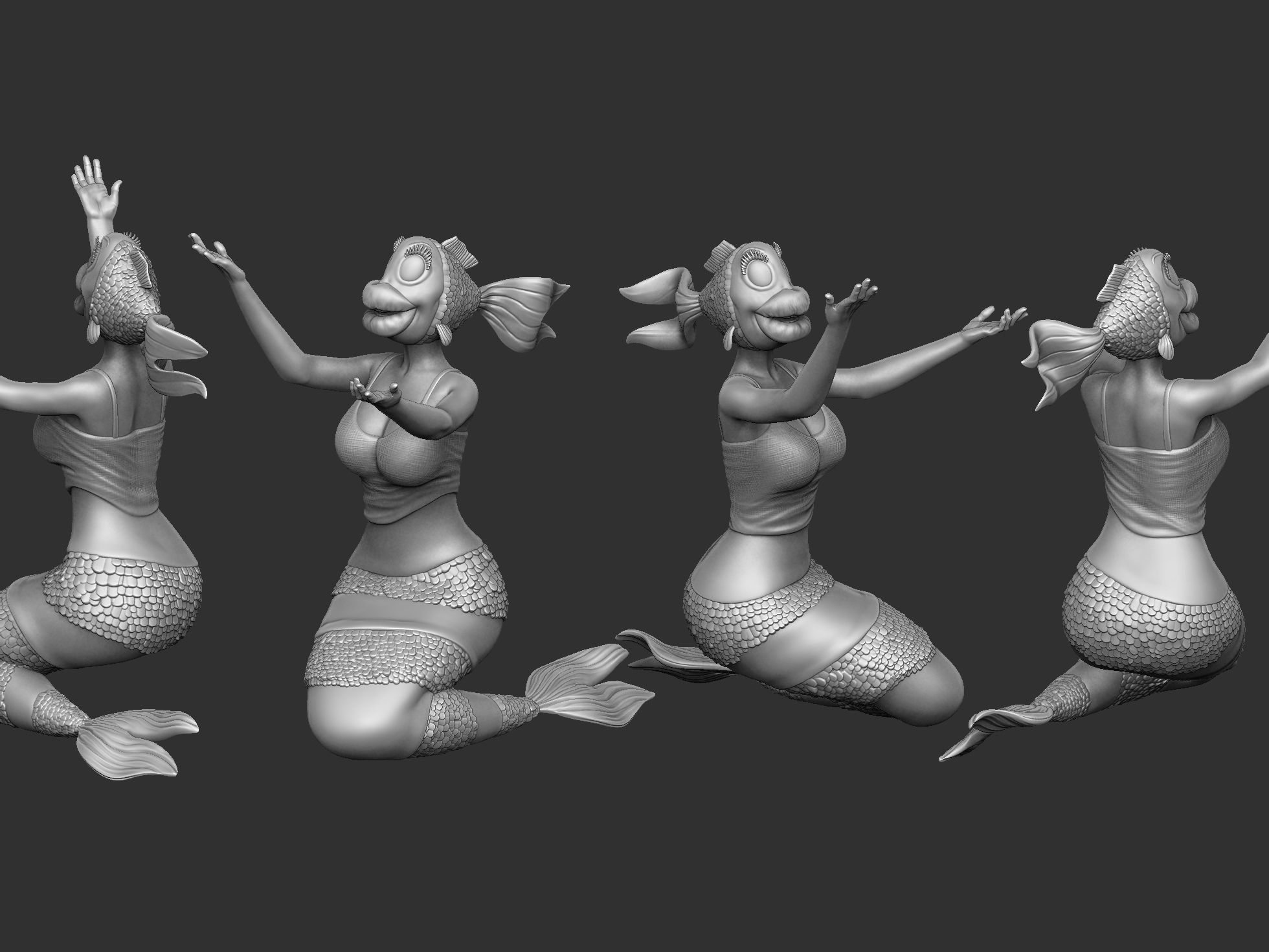 The Rusalka for 3d print STL armenfilm1983 3D print model_13